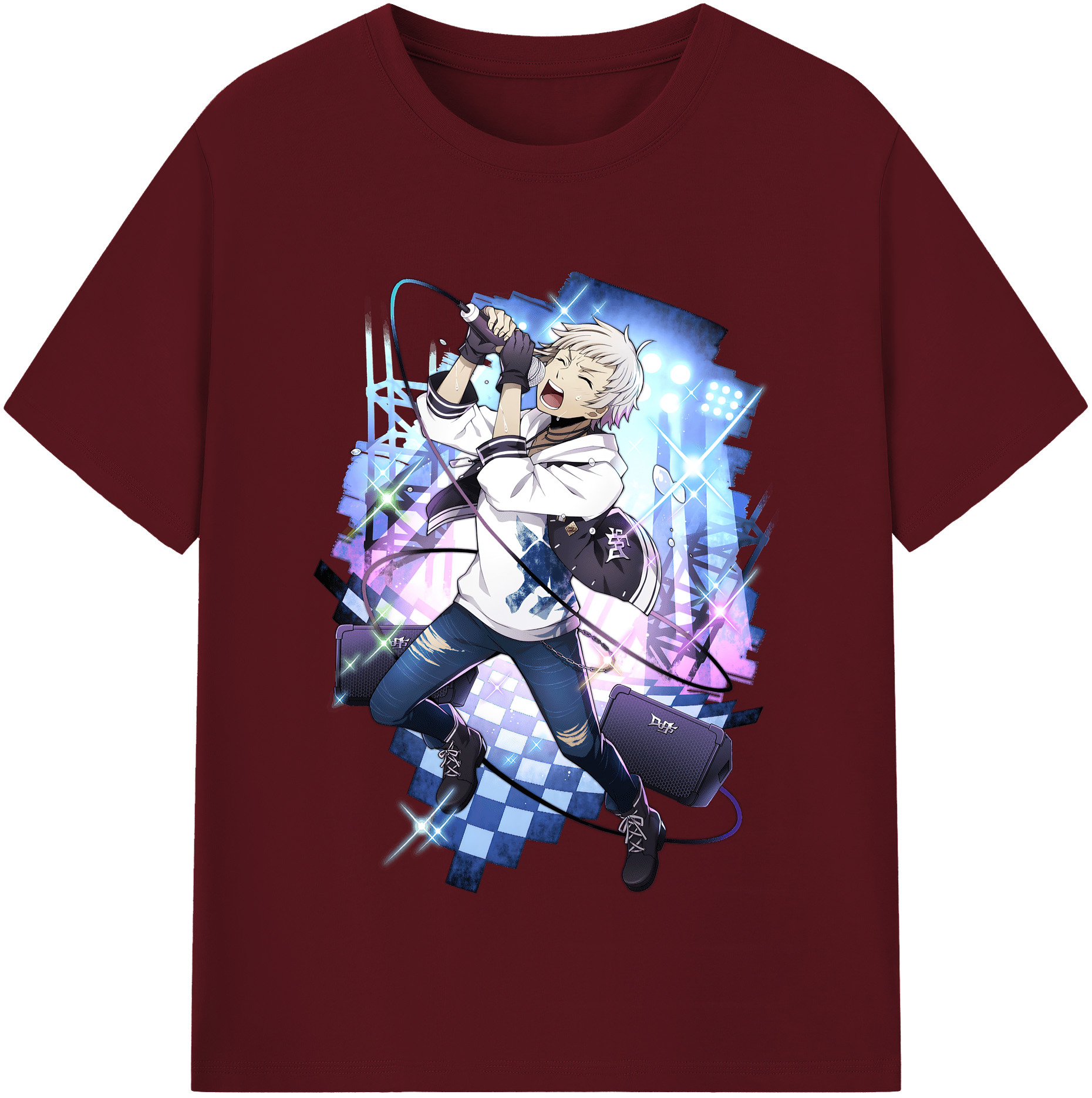 （画像用） 文豪ストレイドッグス Bungo Stray Dogs 綿100％半袖Tシャツ（フロントプリント）